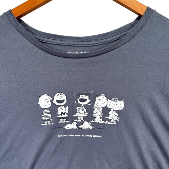 Peanuts Worldwide X Hybrid Snoopy Charlie Brown Cheer Up Your Friends Gray 2XL - Picture 3 of 5